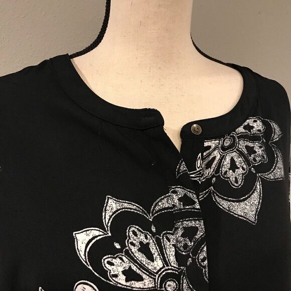 MAKE AN OFFER ;) Floral long sleeve button down midi dress - Picture 2 of 11